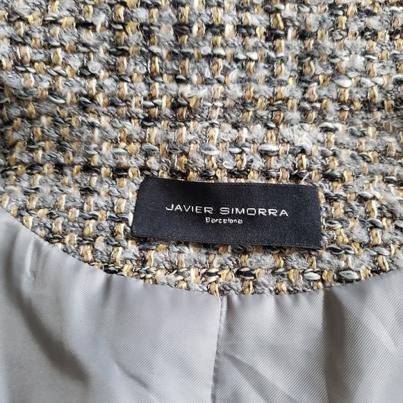 Javier Simorra Barcelona Gray Tweed Blazer - Picture 8 of 8